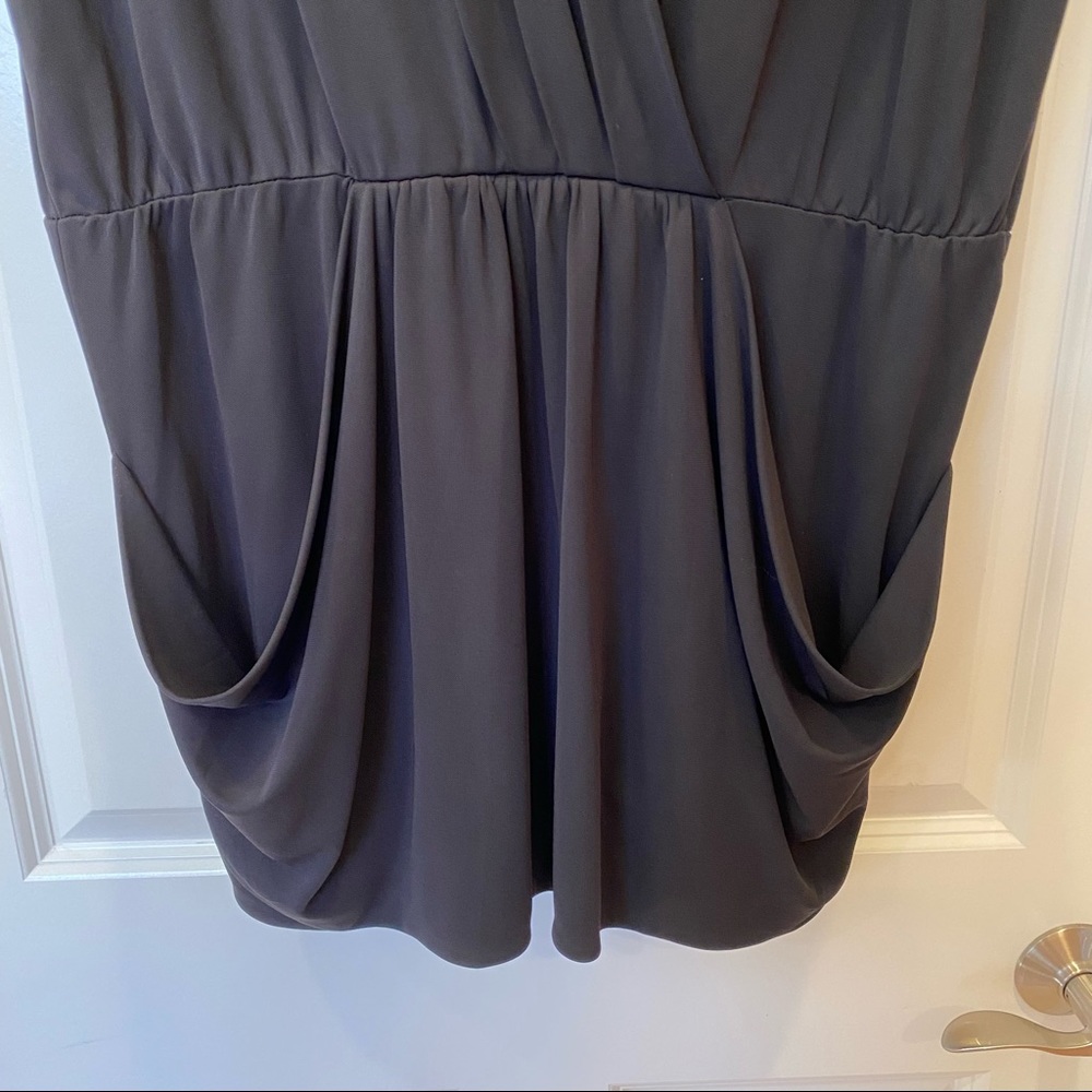 NWOT Rachel Roy Black Faux Wrap Dress - Picture 9 of 12